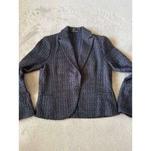 Amanda & Chelsea Size Small Tweed Textured Knit Blazer Jacket Career Office‎